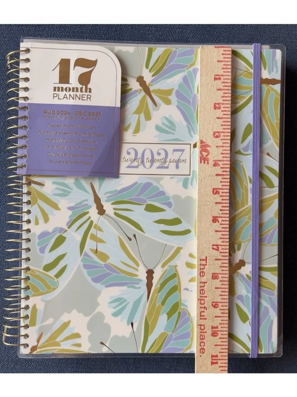 Planner 17 Month 2026-27 DRAGONFLY Month Day Week Organizer Calendar 9